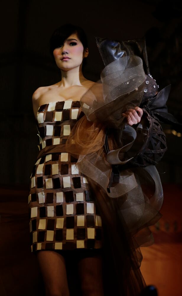 Chocolate fashion shows in South Korea, China