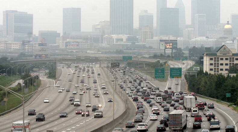 050727 - ATLANTA, GA -- The smog seen from the Pryor Street bridge. (KIRSTEN LUCE/Special)