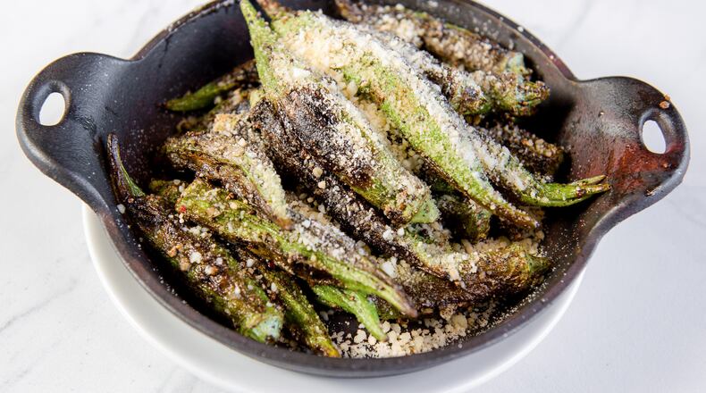 Dantanna’s Pan-Charred Local Okra  
(Courtesy of Dyess Photography)