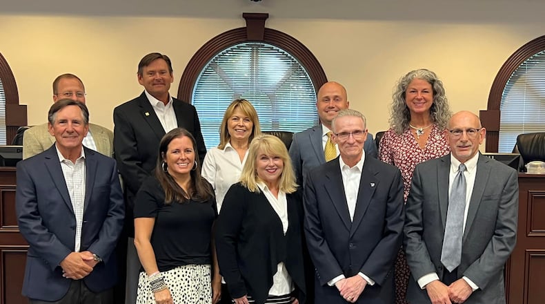 The Roswell City Council appointed members to the newly formed Roswell Development Authority. With the City Council are, from left: Andy McGarry, Chairman, Amanda Riepe, LeeAnn Maxwell, Bruce Kellogg, and Brian Feldman. Not pictured are members Mike Hampton and Monica Smith. (Courtesy City of Roswell)