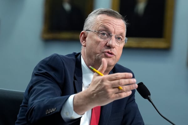 Veterans Affairs Secretary Doug Collins was asked about his proposed budget cuts during a Senate committee hearing this week.