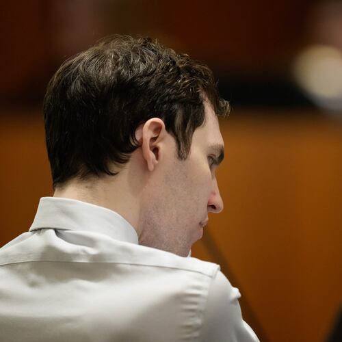 Tyler Robinson, accused in the fatal shooting of Charlie Kirk, appears during a hearing in 4th District Court in Provo, Utah, on Friday, June 12, 2026. (Francisco Kjolseth /The Salt Lake Tribune via AP, Pool)