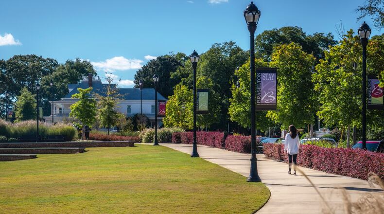 Georgia DOT in partnership with the Federal Highway Administration recently awarded two Transportation Alternatives Program (TAP) grants totaling $970,000 for sidewalk and streetscape improvements in Braselton and Monroe. (Courtesy Town of Braselton)