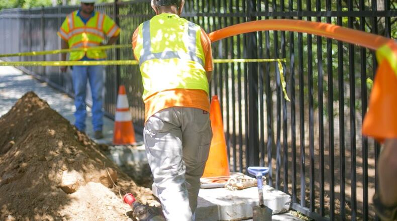 Milton has agreed to let Zayo Group install digital cable in the rights of way of eight streets totaling 9.96 miles. Zayo will pay $49,800 a year for the privilege. AJC FILE