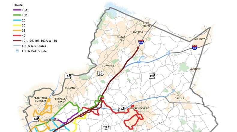 A 10-minute survey will help shape Gwinnett transportation future, according to officials. Courtesy County Transit