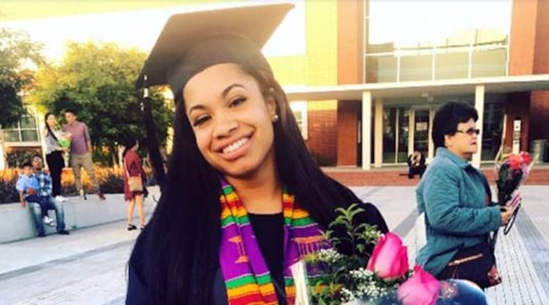 Cierra Ford celebrated her graduation from Contra Costa Community College. She was pursuing a degree from Clark Atlanta University in 2016 when she was murdered at her boyfriend's Sandy Springs apartment.