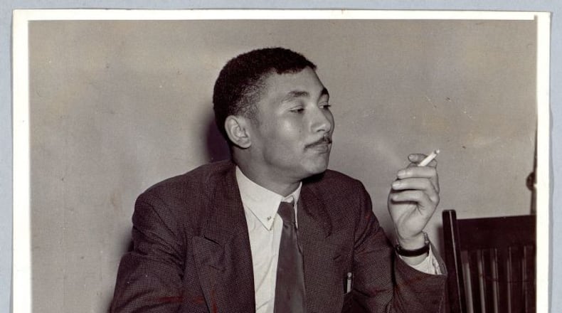 The Georgia Supreme Court upheld an ancient anti-insurrection statute on June 13, 1936, under which Angelo Herndon was sentenced to 18 to 20 years on the chain gang. Herndon was released from prison in 1937 after years of court battles. (Associated Press 1936)