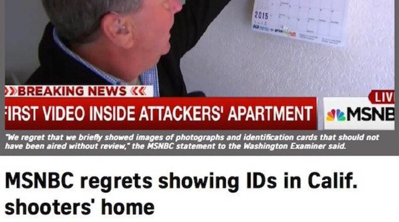 An image from MSNBC's broadcast earlier today.