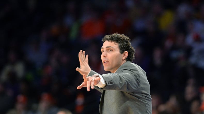 Josh Pastner is in his second year as Georgia Tech’s basketball coach. Accused of sexual assault, he says he is the victim of an extortion scheme. AJC FILE