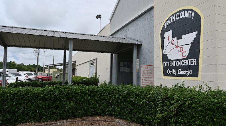 The Irwin County Detention Center in Ocilla, Georgia, housed undocumented immigrants taken into custody by the federal Immigration and Customs Enforcement agency. A new documentary explores conditions at Irwin through the lens of the first months of the coronavirus pandemic. (Hyosub Shin / Hyosub.Shin@ajc.com)