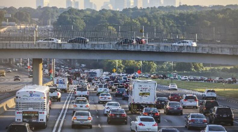 Atlantans can expect traffic delays leading into the Thanksgiving holiday. JOHN SPINK / JSPINK@AJC.COM