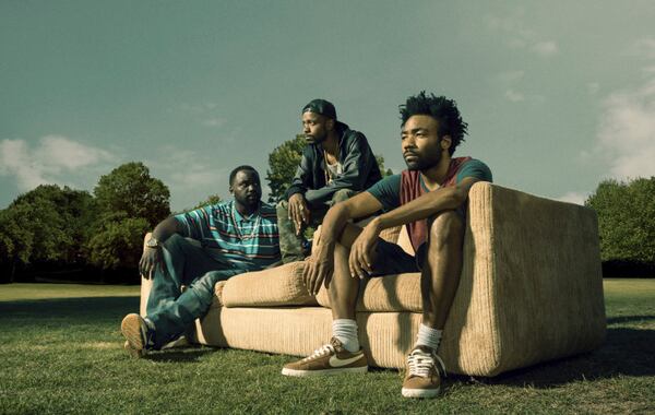 (Left to right): Brian Tyree Henry, Keith Standfield and Donald Glover star in "Atlanta." (Matthias Clamer/Courtesy of FX)