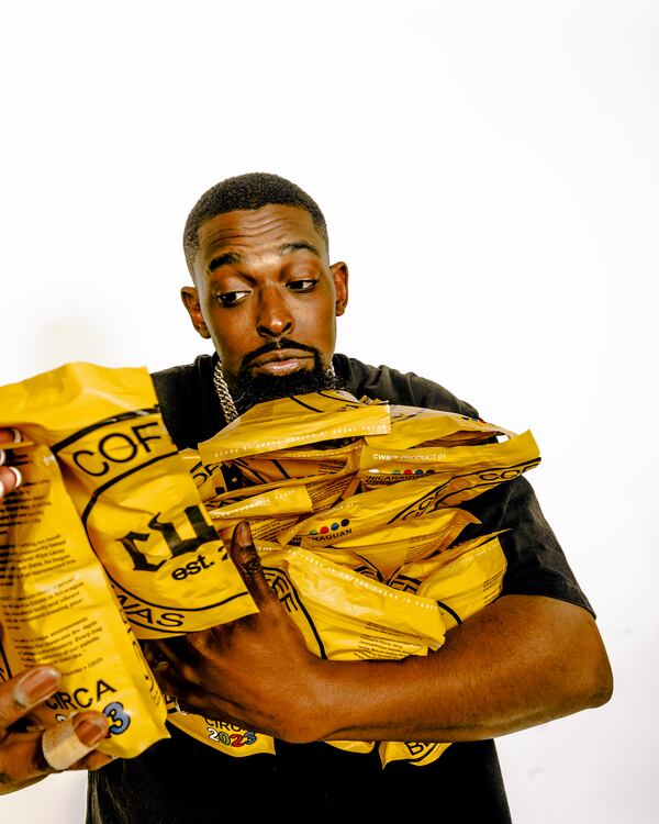 Malcolm Voltaire founded Coffee Was Black to combine Caribbean coffee and tea with his design brand. (Courtesy of Anitra Isler)