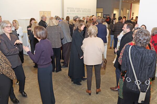 A recent opening at Atlanta Contemporary for "Georgia Women to Watch 2026: A Book Arts Revolution." (Courtesy of Atlanta Contemporary)