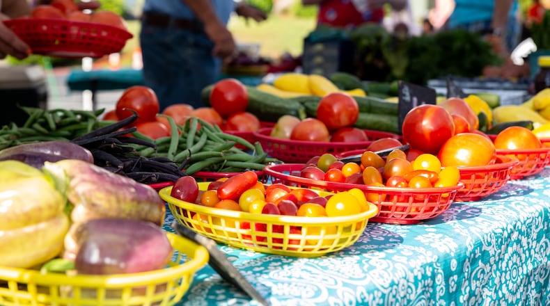 By the time summer vegetables like these tomatoes, peppers and beans are ready to be sold at the Brookhaven Farmers Market, everyone hopes operations will be back to normal. Courtesy of Paula Bond-Heller / PB Photography