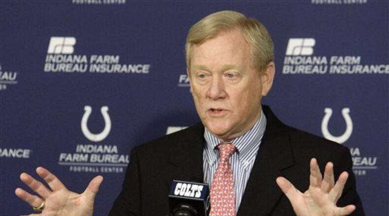 Also a power broker within the league, Bill Polian was inductied into the Pro Football Hall of Fame on Saturday, Aug. 8, 2015. (AP Photo/Darron Cummings, File)