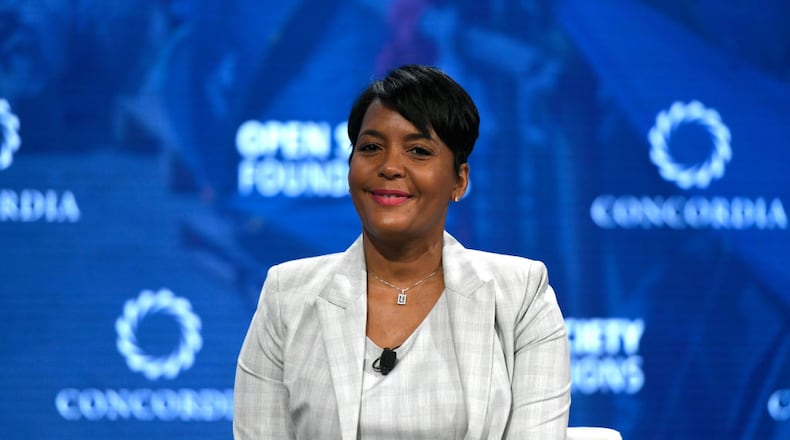 NEW YORK, NY - SEPTEMBER 24:  Mayor, Atlanta, Georgia Hon. Keisha Lance Bottoms speaks onstage during the 2018 Concordia Annual Summit - Day 1 at Grand Hyatt New York on September 24, 2018 in New York City.  (Photo by Riccardo Savi/Getty Images for Concordia Summit)