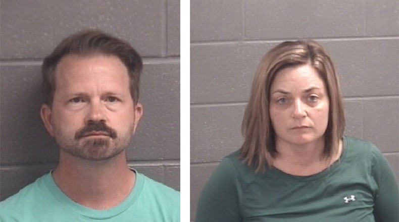 Tyler and Krista Schindley were sentenced to decades in prison Thursday in an abuse case that prosecutors said left their son severely malnourished. (Courtesy of the Spalding County Sheriff's Office)