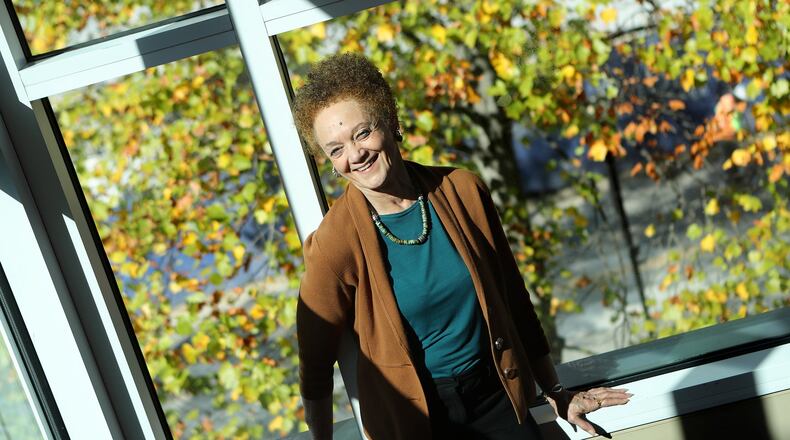 Professor Kathleen Cleaver, shown at the Emory Law School on Nov. 1, 2016, in Atlanta, is featured in the Henry Louis Gates “Black America Since MLK: And Still I Rise” documentary on PBS. She emerged as the first prominent female member of the Black Panther Party. CURTIS COMPTON /CCOMPTON@AJC.COM