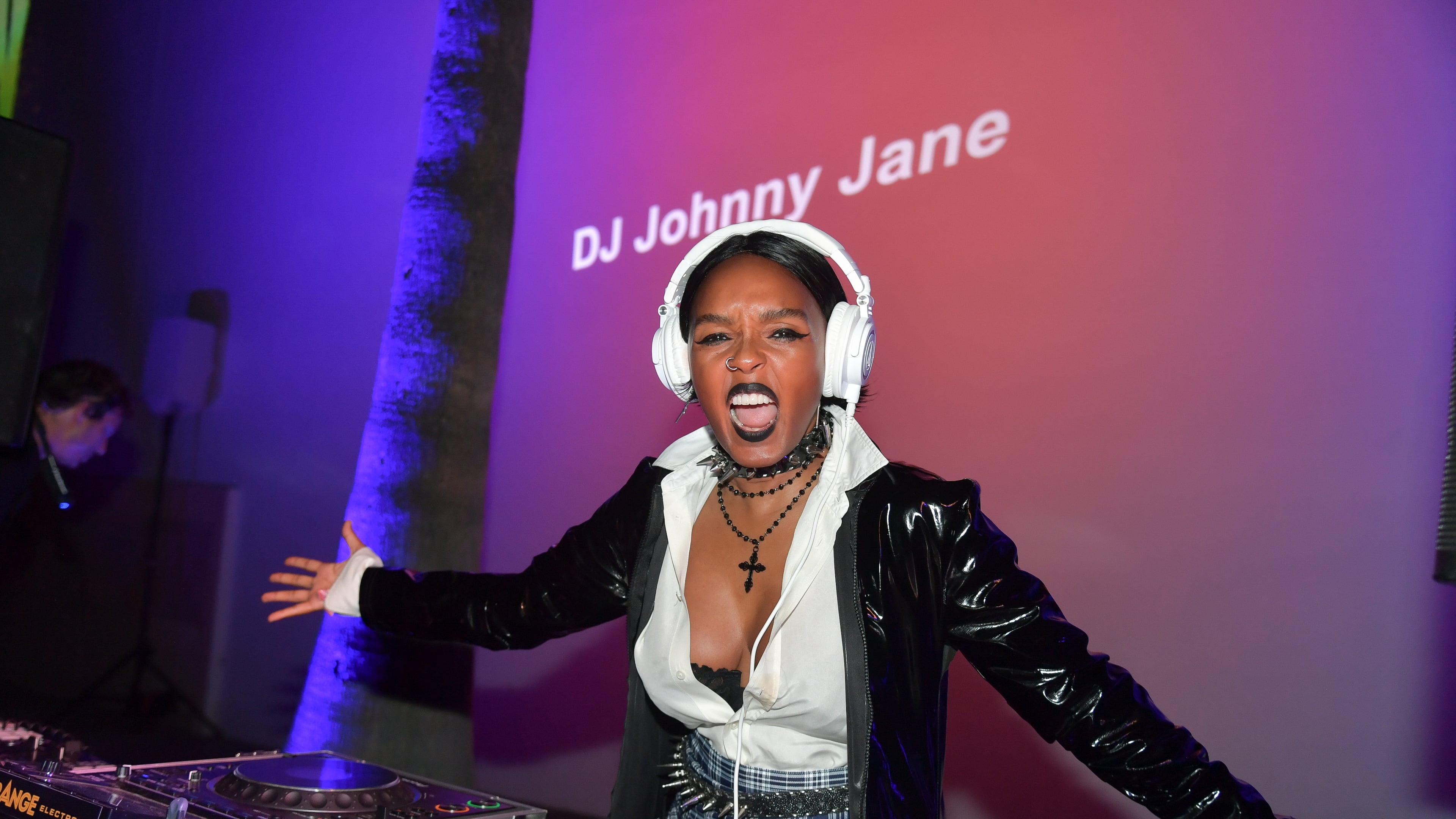 Janelle Monáe performs during Cinespia: The Craft on Saturday, Oct. 11, 2025, at Hollywood Forever Cemetery in Los Angeles. (Photo by Richard Shotwell/Invision/AP)