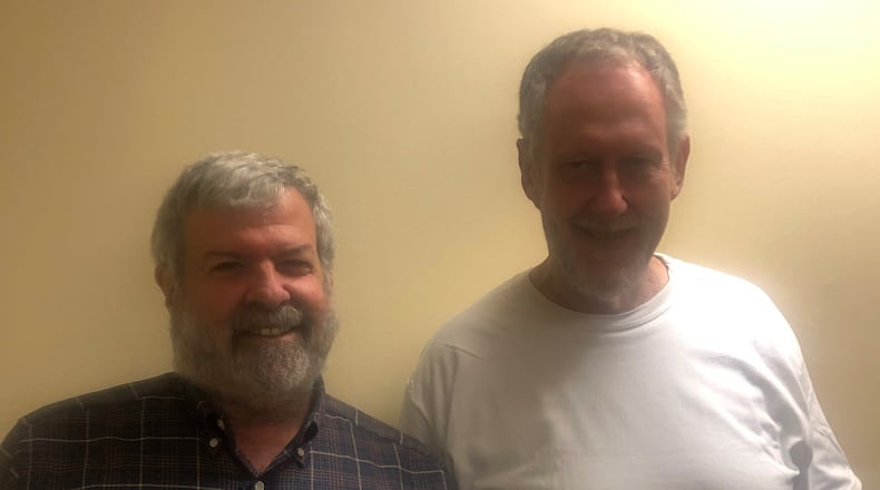 Atlanta criminal defense attorney Don Samuel (left) with Ron Jacobsen, who was released from custody in November after serving 30 years in prison for a crime he says he didn't commit. (Handout)