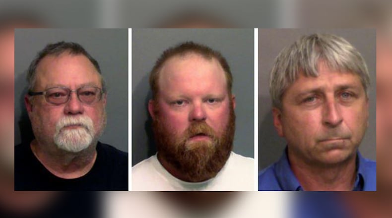 From left, Gregory McMichael, Travis McMichael and William Bryan have been charged with murder in the death of Ahmaud Arbery. (Photos: Glynn County jail)