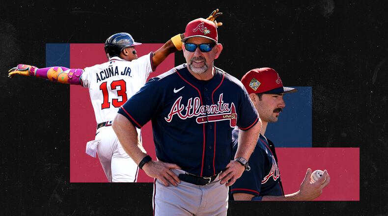 Braves manager Walt Weiss begins his first season, succeeding Brian Snitker.
(Photo Illustration: Philip Robibero / AJC | Source: AJC)