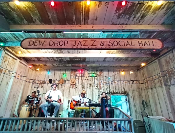 The Dew Drop Jazz and Social Hall in Old Mandeville has a fascinating
history and once again stages concerts during spring and fall.
Courtesy of Blake Guthrie