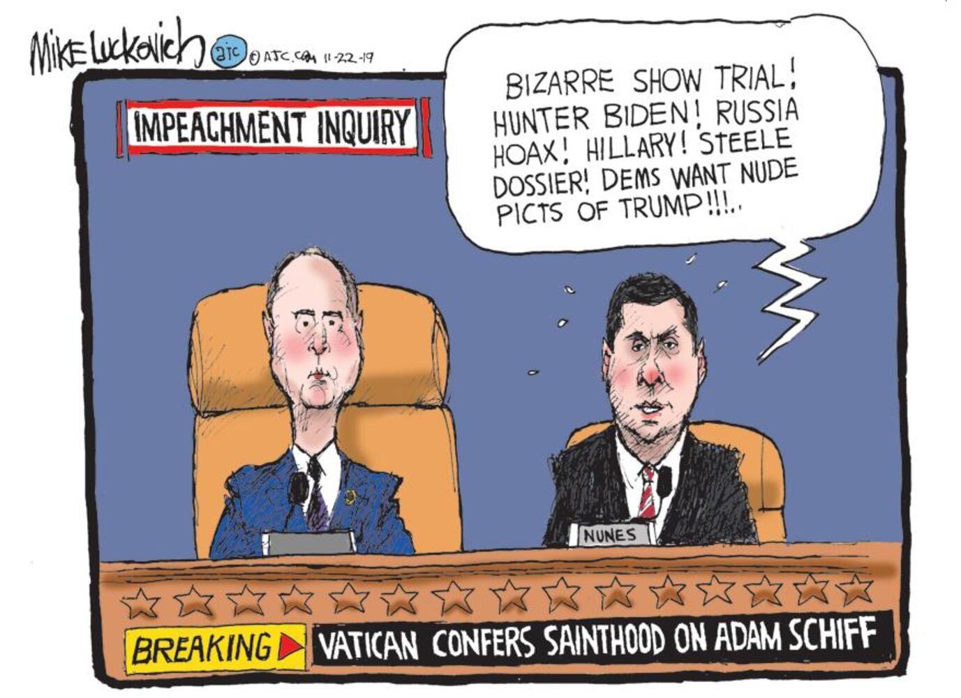 Mike Luckovich: The Round File for November 2019