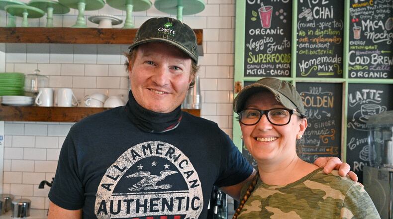 When Sebastian Gracey and Cristy Kisner moved from Peru to Roswell in 2019, they placed their hopes in each other, their spiritual faith, and the café bakery they would name Cristy’s Kitchen. (Hyosub Shin / Hyosub.Shin@ajc.com)