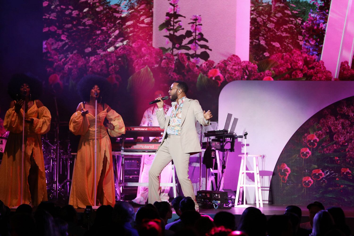 John Legend opened his The Bigger Love Tour on Wednesday, September 1, 2021 at Cadence Bank Amphitheatre at Chastain Park, with The War and Treaty opening the show.
Robb Cohen for the Atlanta Journal-Constitution