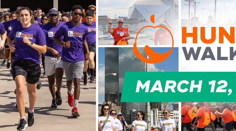 Benefiting the Atlanta Community Food Bank, Hunger Walk Run will be noon-4 p.m. March 12 at The Home Depot Backyard, 1 Backyard Way, Atlanta. (Courtesy of Atlanta Community Food Bank)