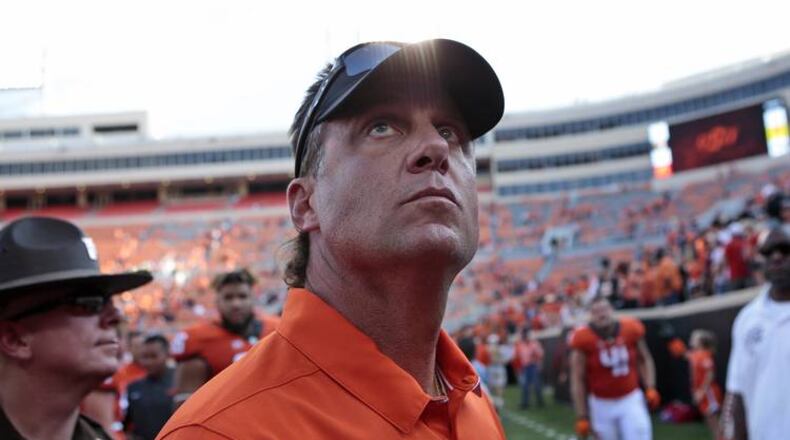 Oklahoma State football coach Mike Gundy