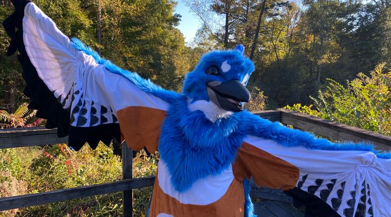 A costumed character at the Halloween hikes at Chattahoochee Nature Center. (Photo Courtesy of the Chattahoochee Nature Center)