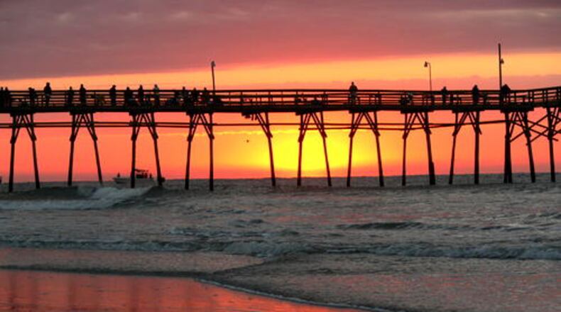 Sunrise at Sunset Beach, NC. in November.