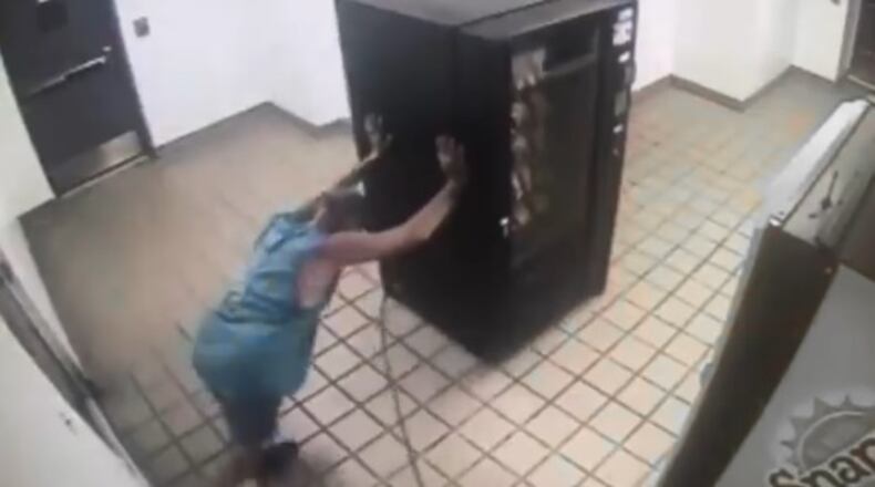 Police are searching for a Florida man who stole a vending machine. (Photo: Screengrab via Miami Police Department/Twitter)