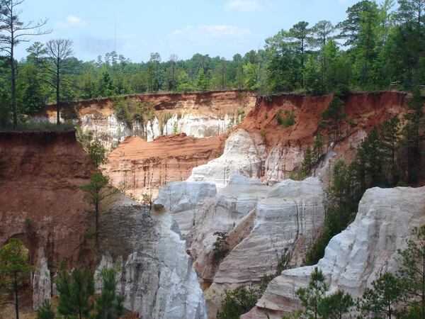 Towering walls can be found throughout Providence Canyon.