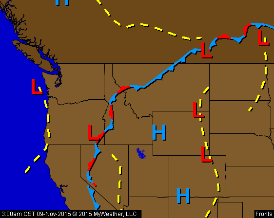 Northwest Storm Fronts Loop