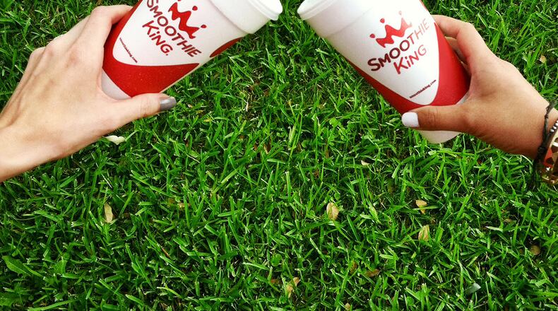 Get a free smoothie from Smoothie King today. HANDOUT / Snackbox.