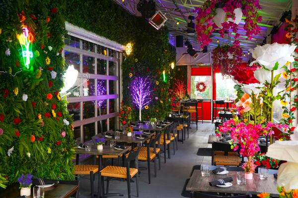 AltaToro transformed its covered patio into a Secret Garden for spring.  (Courtesy of AltaToro)