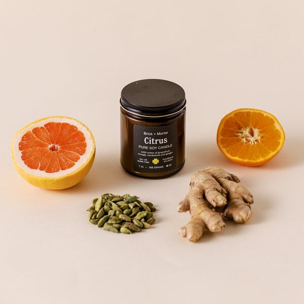 Citrus candle from Brick + Mortar. (Courtesy of Brick + Mortar/Kate Belle Photography)