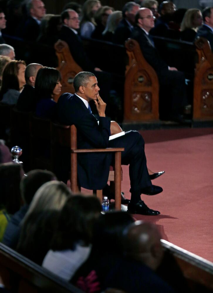 April 18, 2013: President, first lady attend healing service