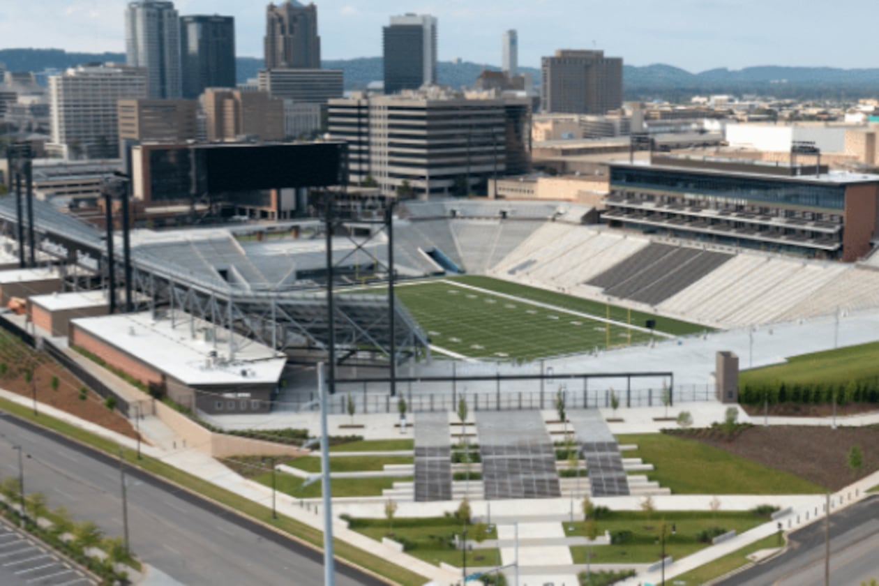 The incident happened Saturday morning before a home game at the University of Alabama Birmingham. (Courtesy of Protective Stadium)