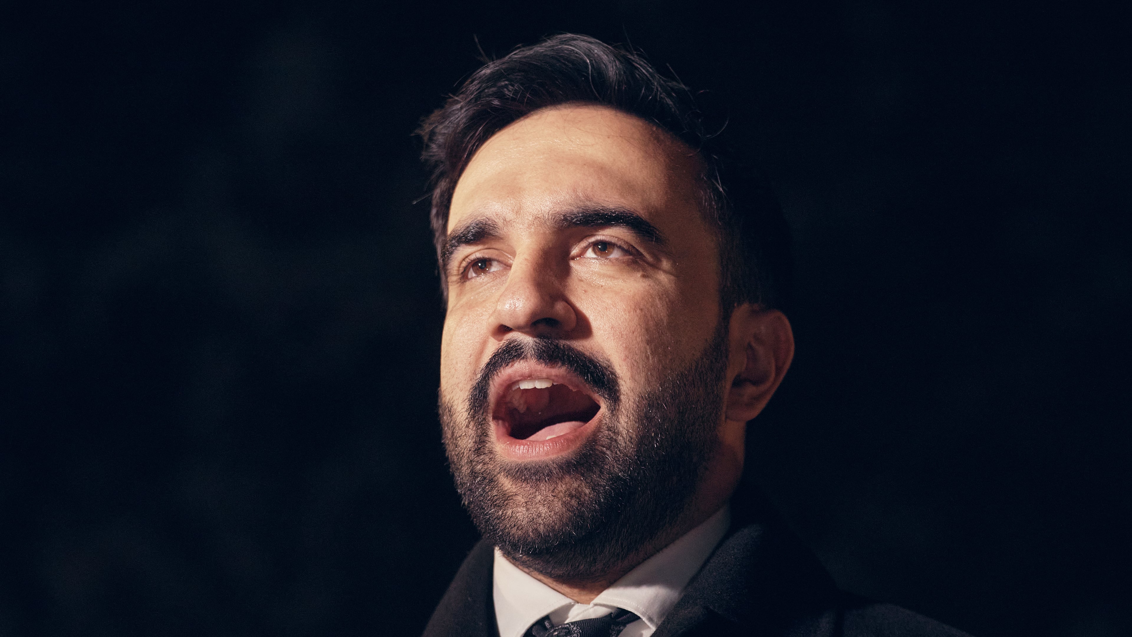 New York mayoral candidate Zohran Mamdani speaks at Dutch Kills Playground on Monday, Nov. 3, 2025, in the Queens borough of New York. (AP Photo/Andres Kudacki)