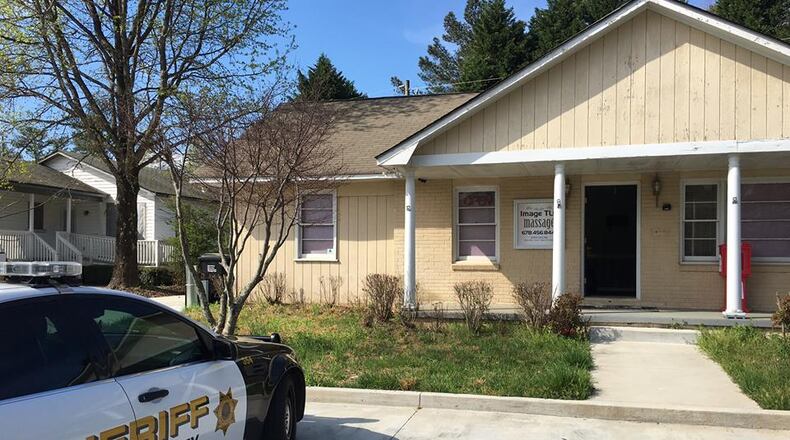 Image TLC Massage was shut down Sunday, March 28, 2016 in Forsyth County after sheriff’s officials said the parlor operated illegally. (Credit: Channel 2 Action News)