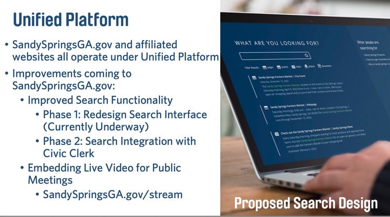 Sandy Springs plans to build on positive customer service by improving communications with the public. COURTESY CITY OF SANDY SPRINGS