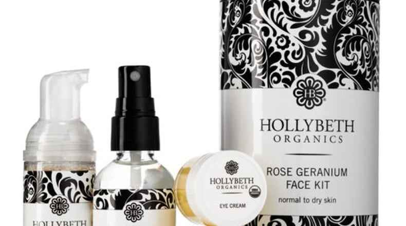 Rose Geranium Face Kit from Atlanta-based HollyBeth Organics
