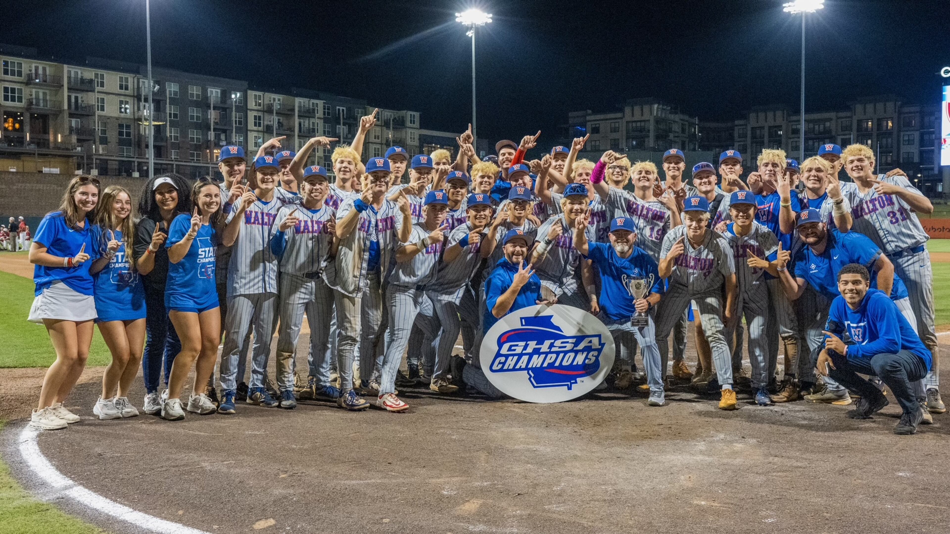 Walton High School defeated Lowndes to win the Class 6A championship at Coolray Field, May 20, 2025.