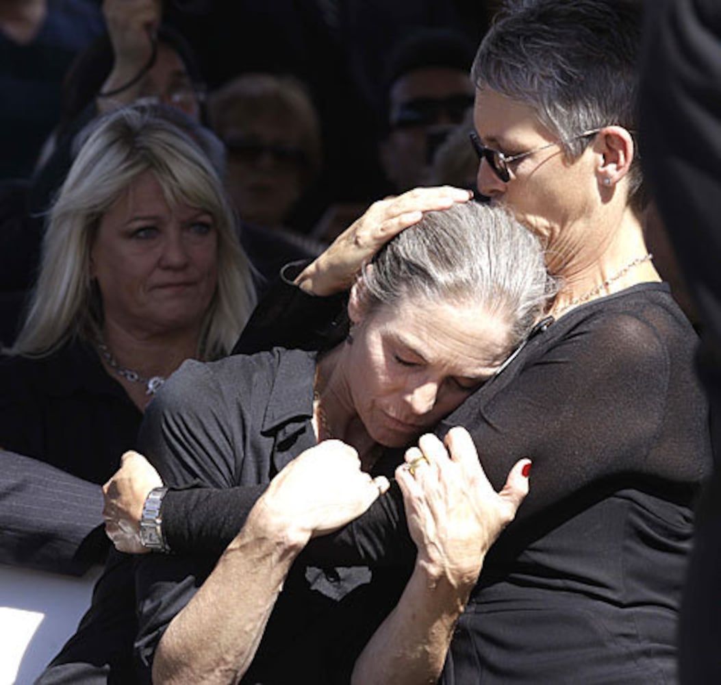 The funeral for Tony Curtis