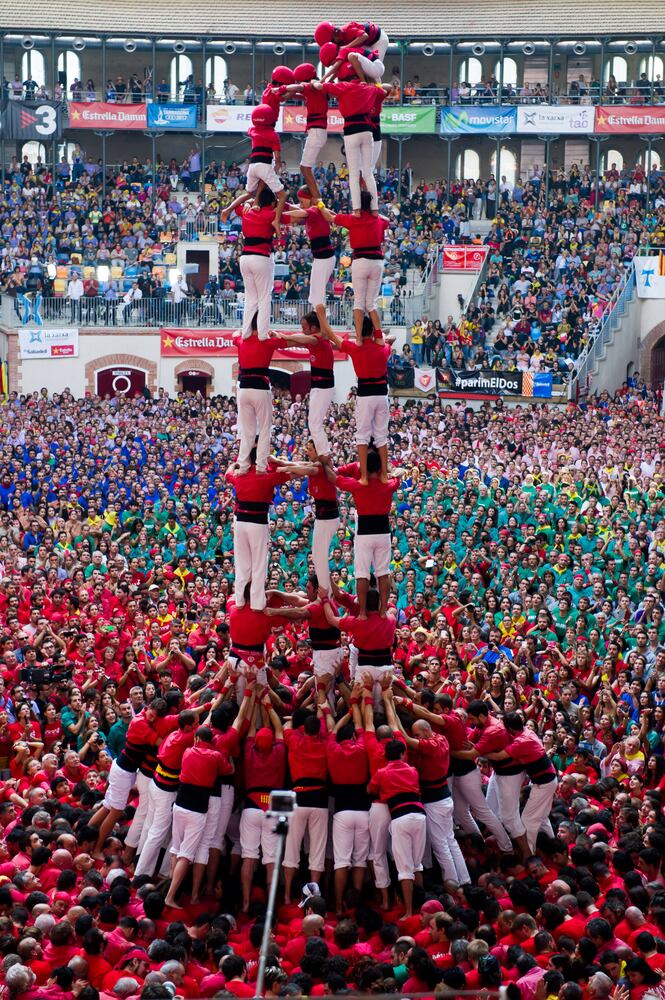 Spain Human Tower